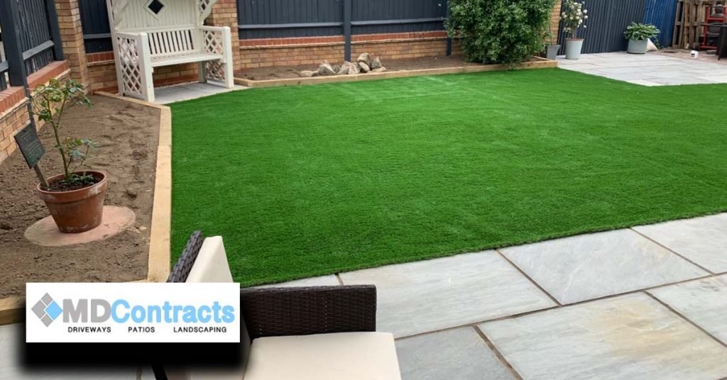 patio, landscaping and artificial turf in braintree.