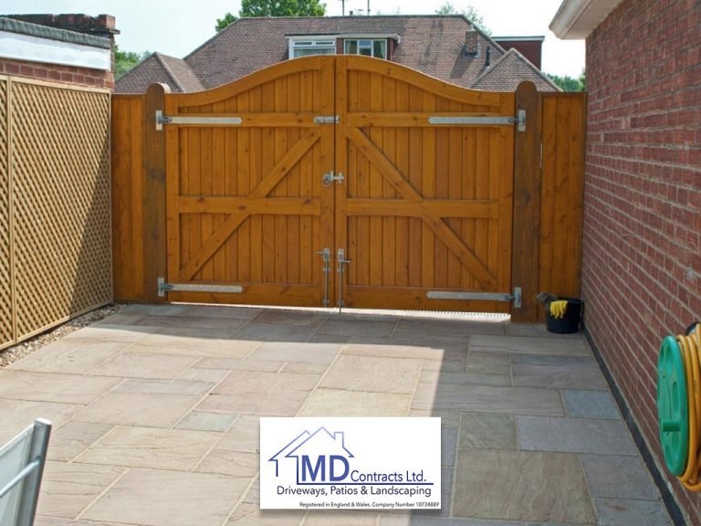 Sandstone driveway in Sudbury Suffolk.